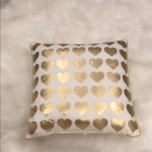 Heart Patterned Accent Pillow